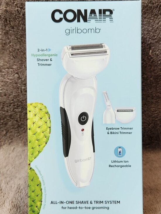 Conair Other - CONAIR GIRLBOMB All-In-One Shave & Trim System Hypoallergenic - NEW NIB